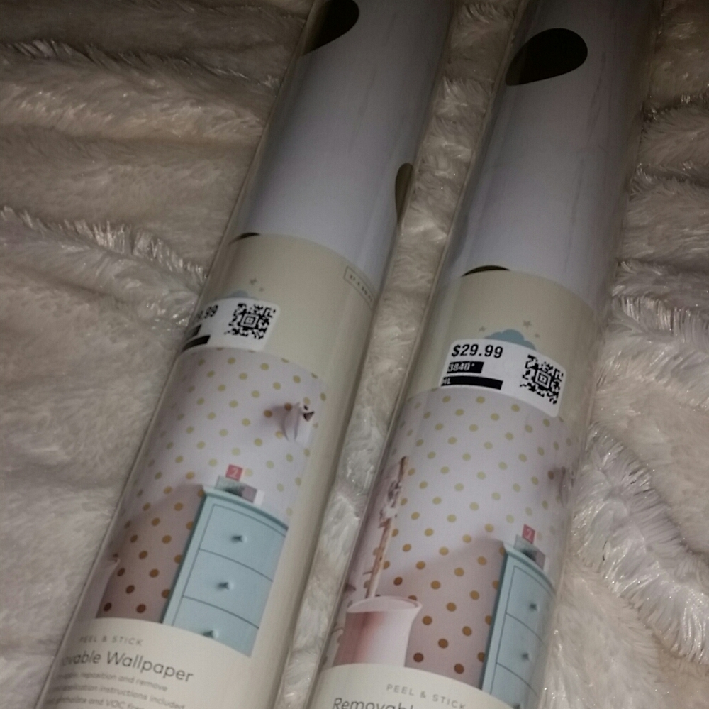 Gold Metallic Removable Wallpaper x 2